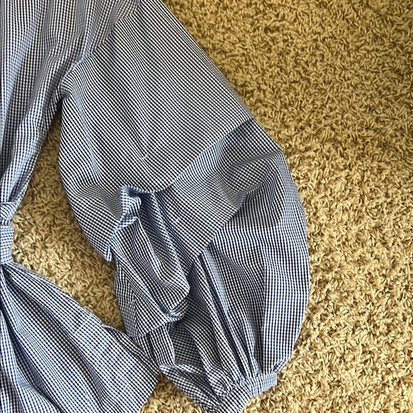 Banana Republic Blue Striped Women's Top XS - Picture 4 of 6